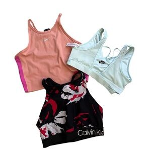 Calvin Klein and Nike Sports Bra Set